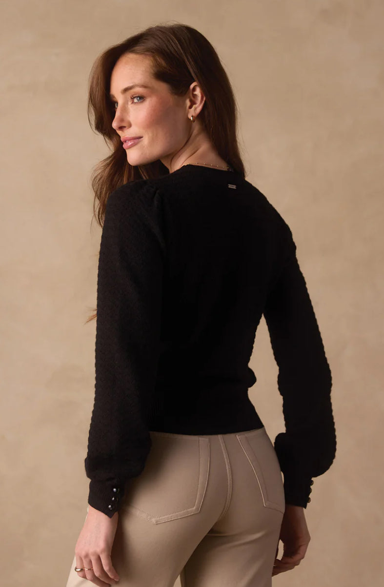 The Normal Brand Olivia Pointelle Crew Sweater