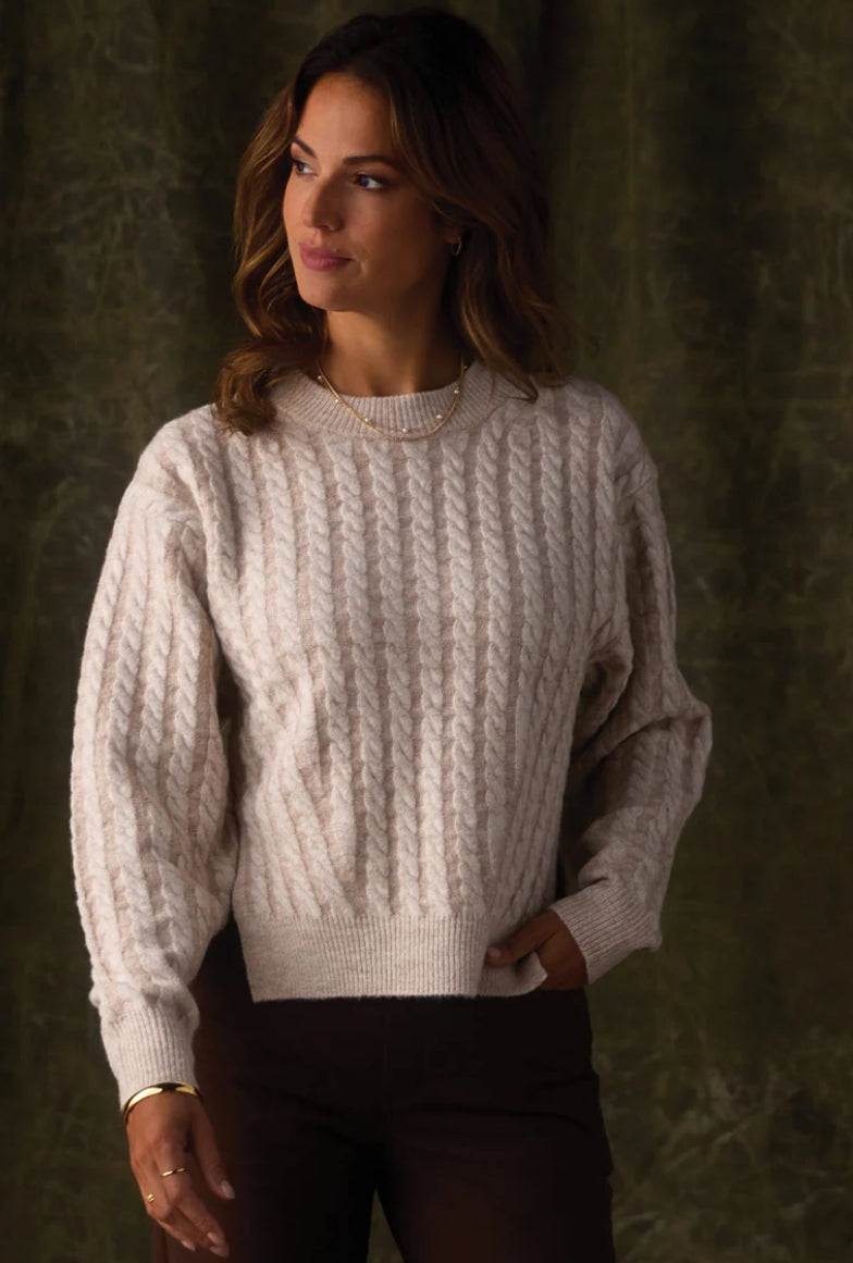 The Normal Brand Cable Splitside Sweater