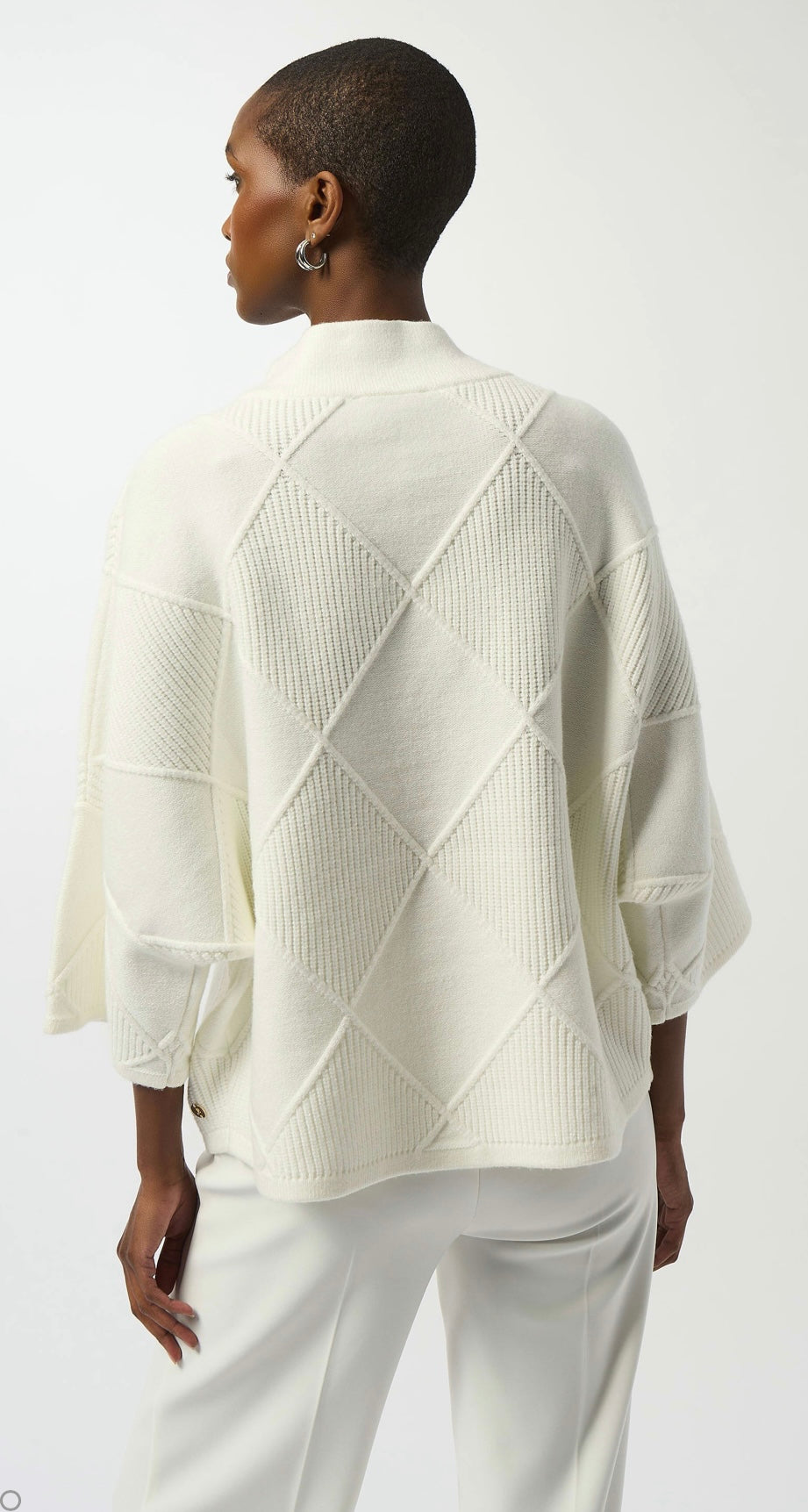 Joseph Ribkoff Textured Sweater Mock Neck