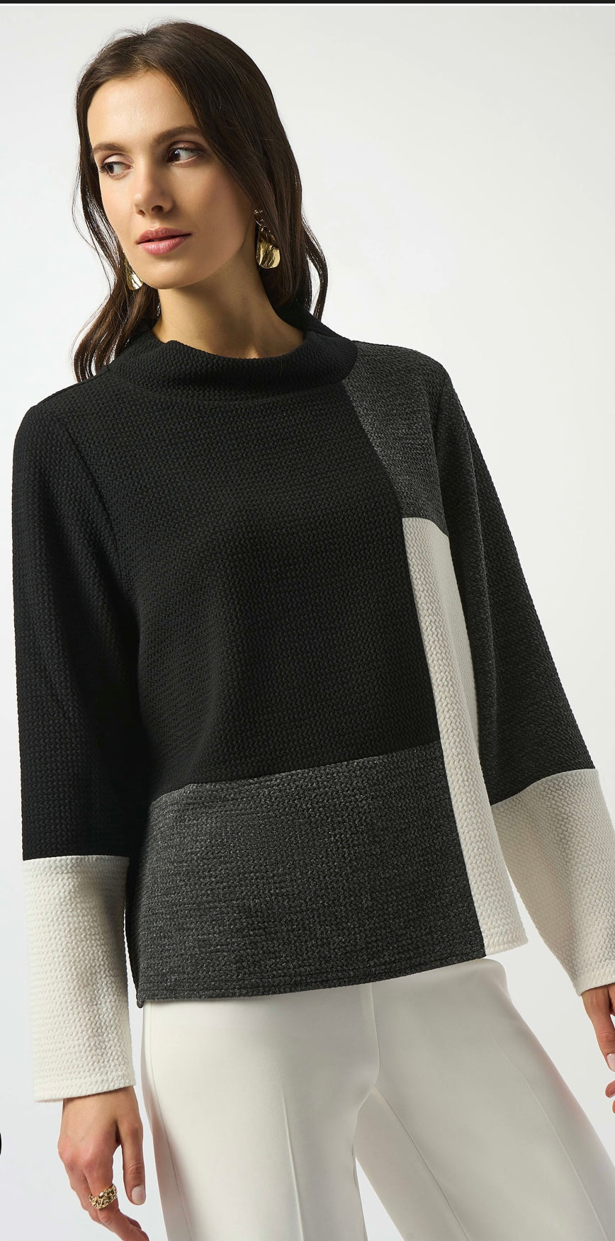 Joseph Ribkoff Jacquard Knit Top