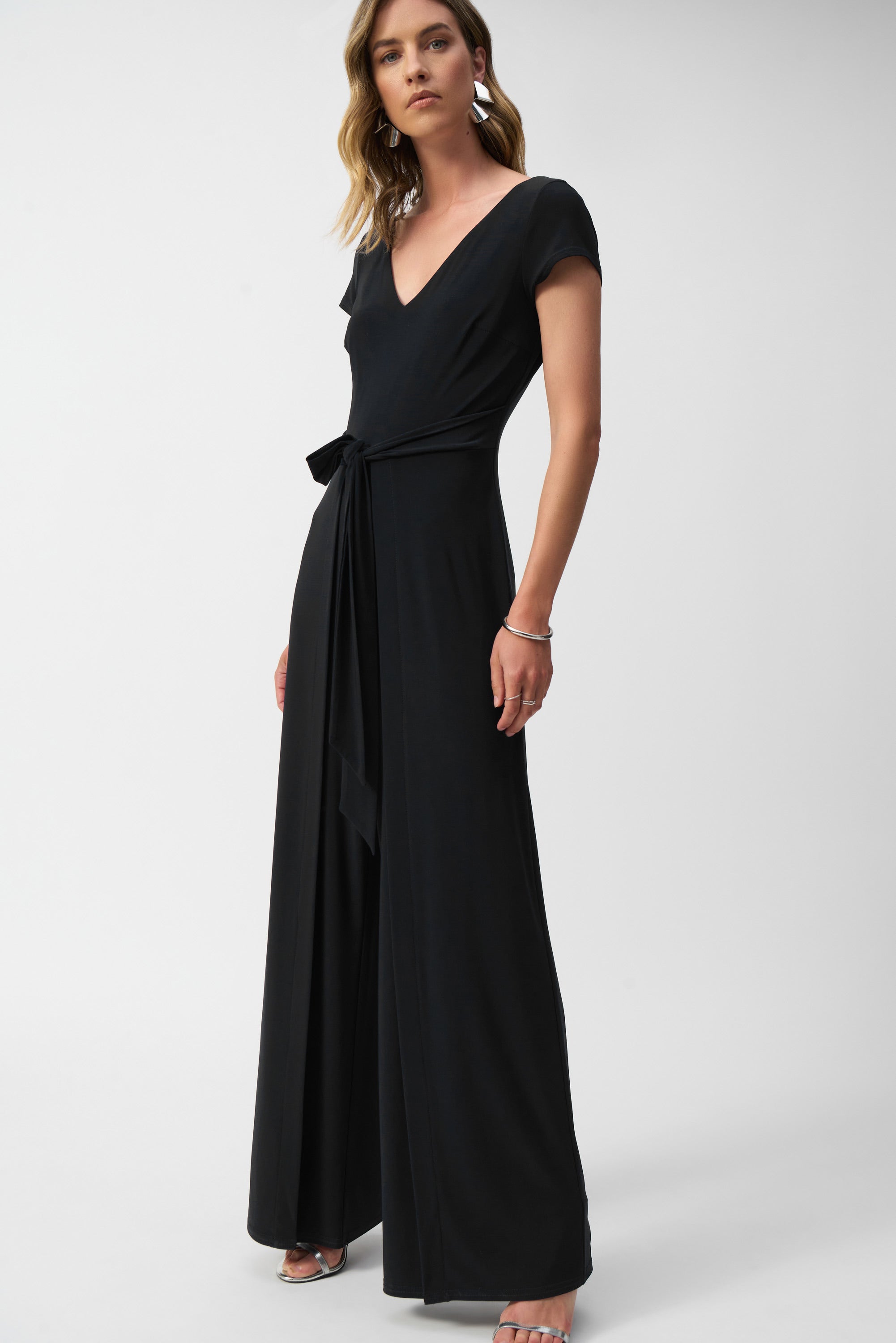 Joseph Ribkoff Knit Wide Leg Jumpsuit