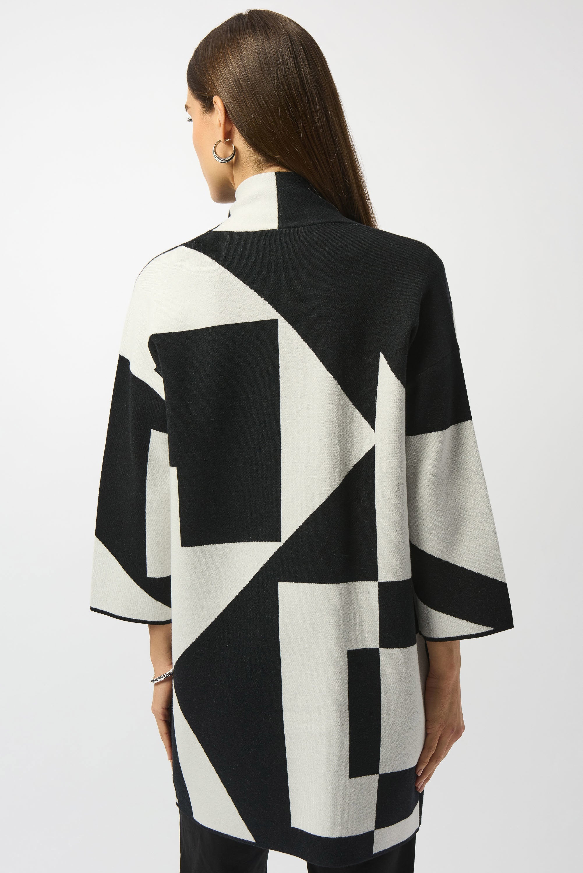 Joseph Ribkoff Color Block Jacquard Sweater