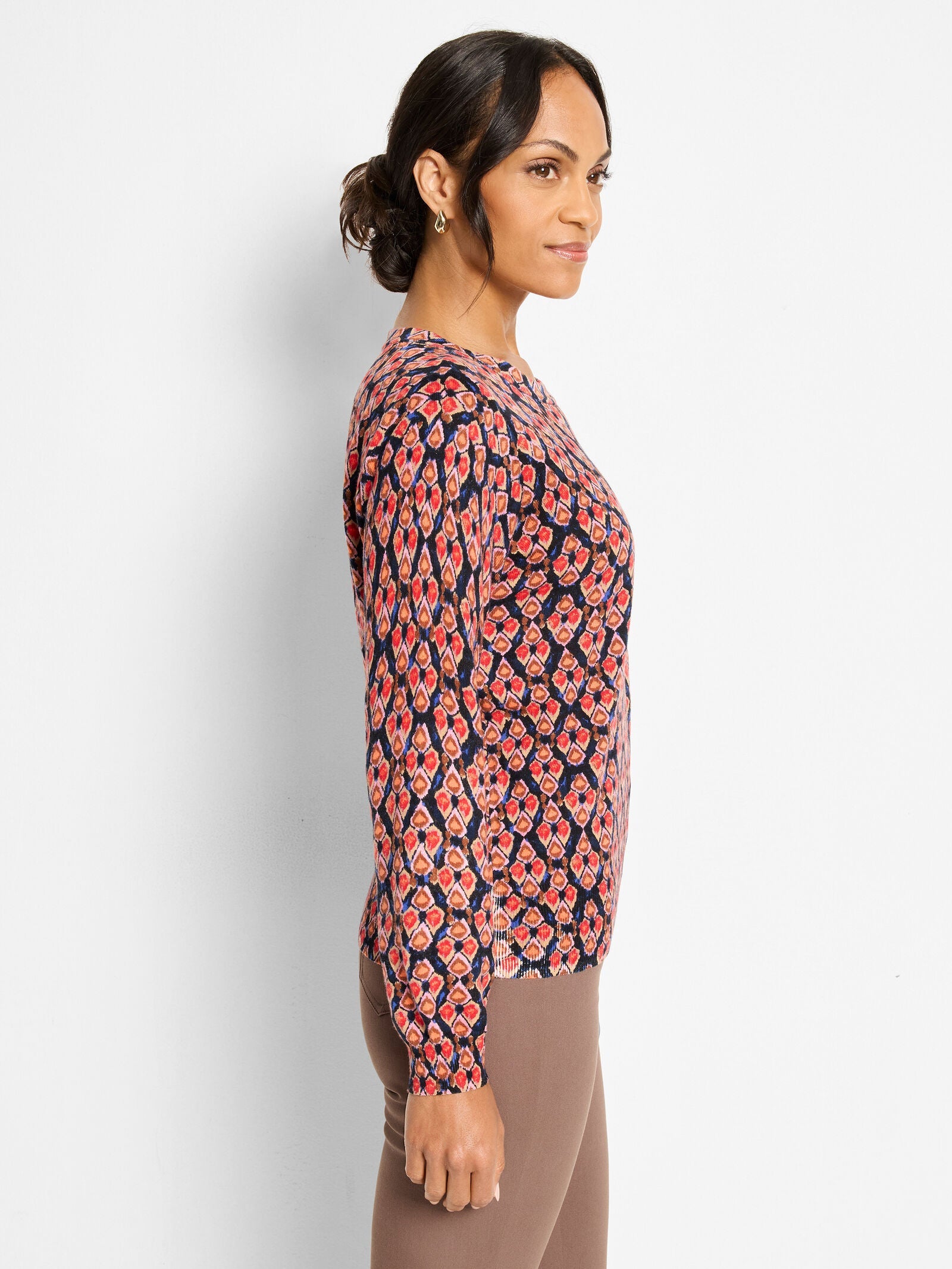 Nic+Zoe Harvest Ikat Sweater