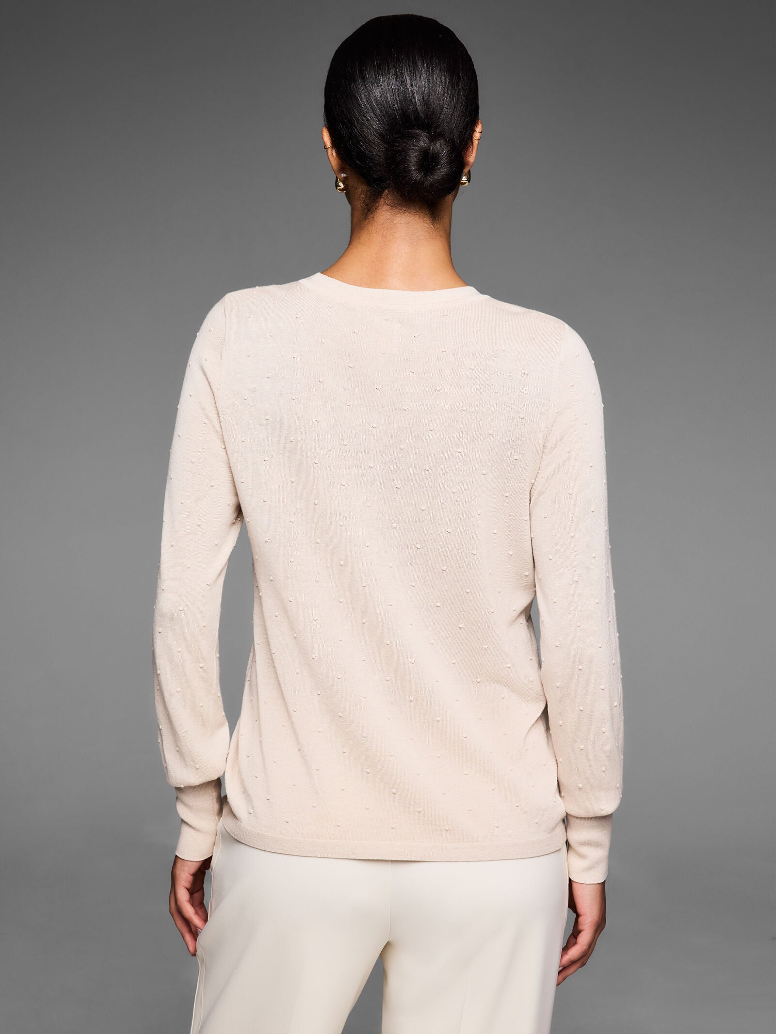 Nic+Zoe Silk Dotty Texture Sweater
