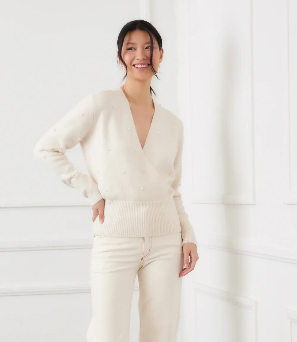 Karen Kane Pearl Wrap Sweater